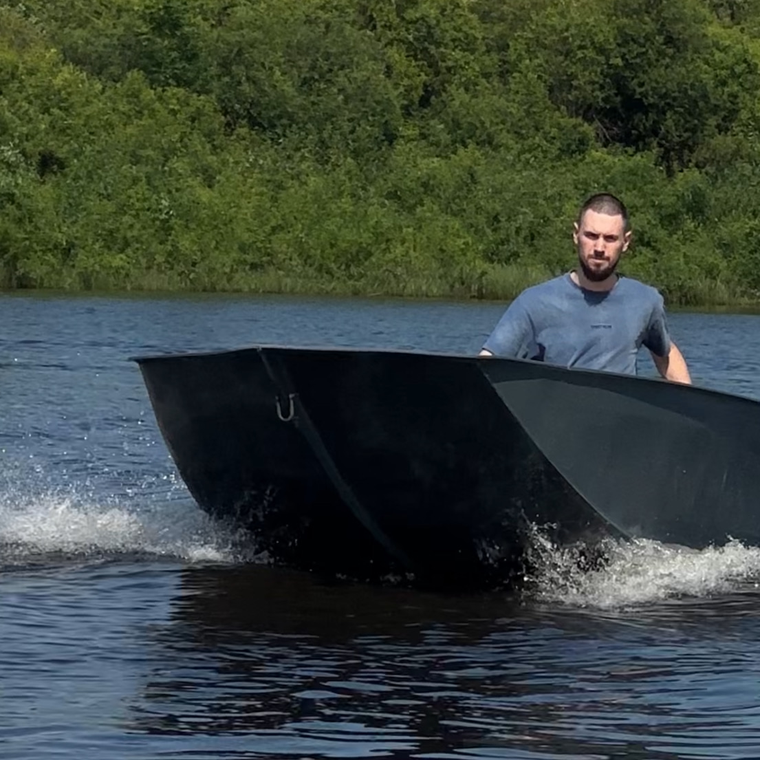 ЛОСЬ 400 на ходу — испытания лодки из ПНД-пластика