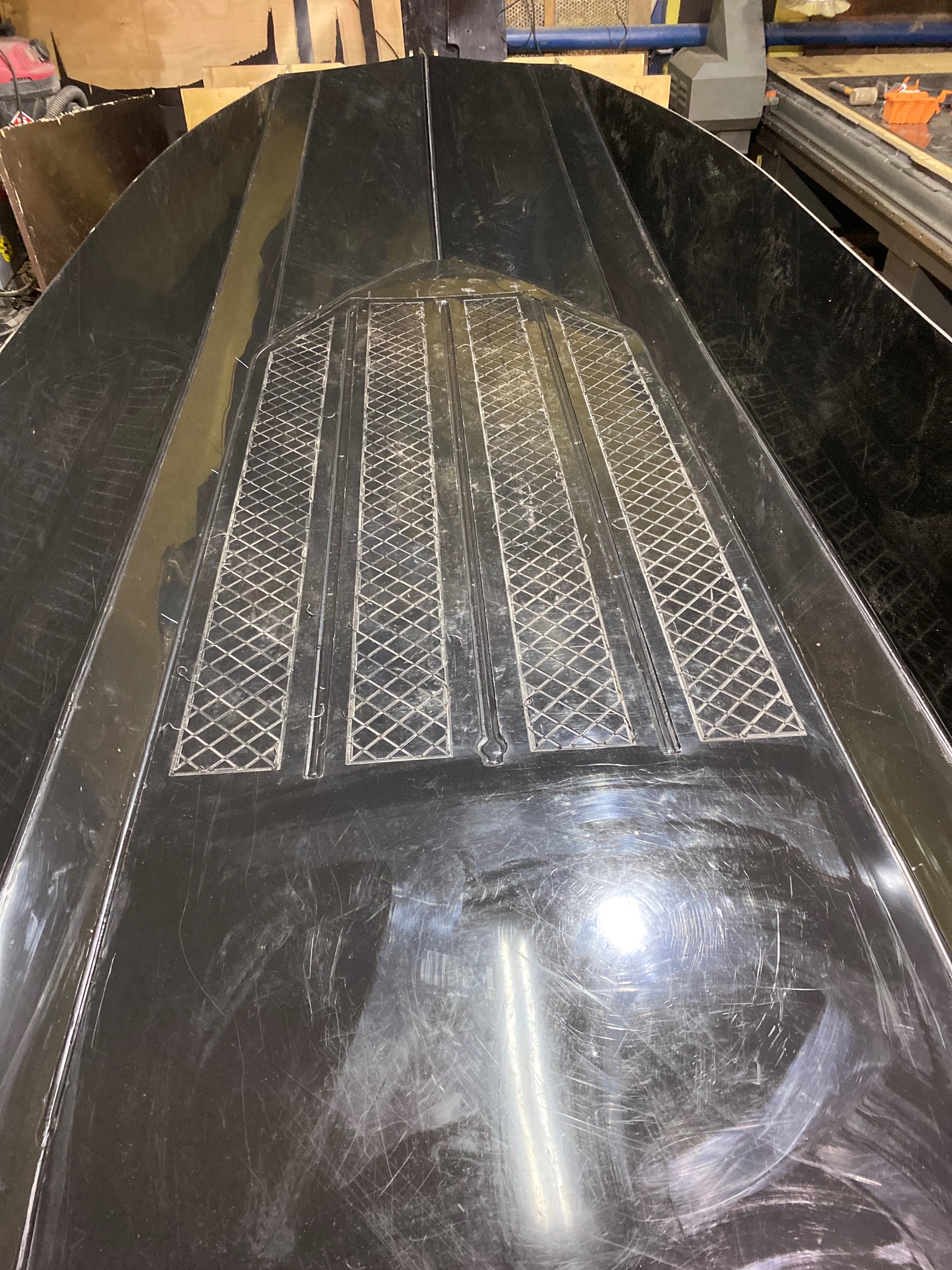 ЛОСЬ 400 — вид сбоку, противоскользящий настил